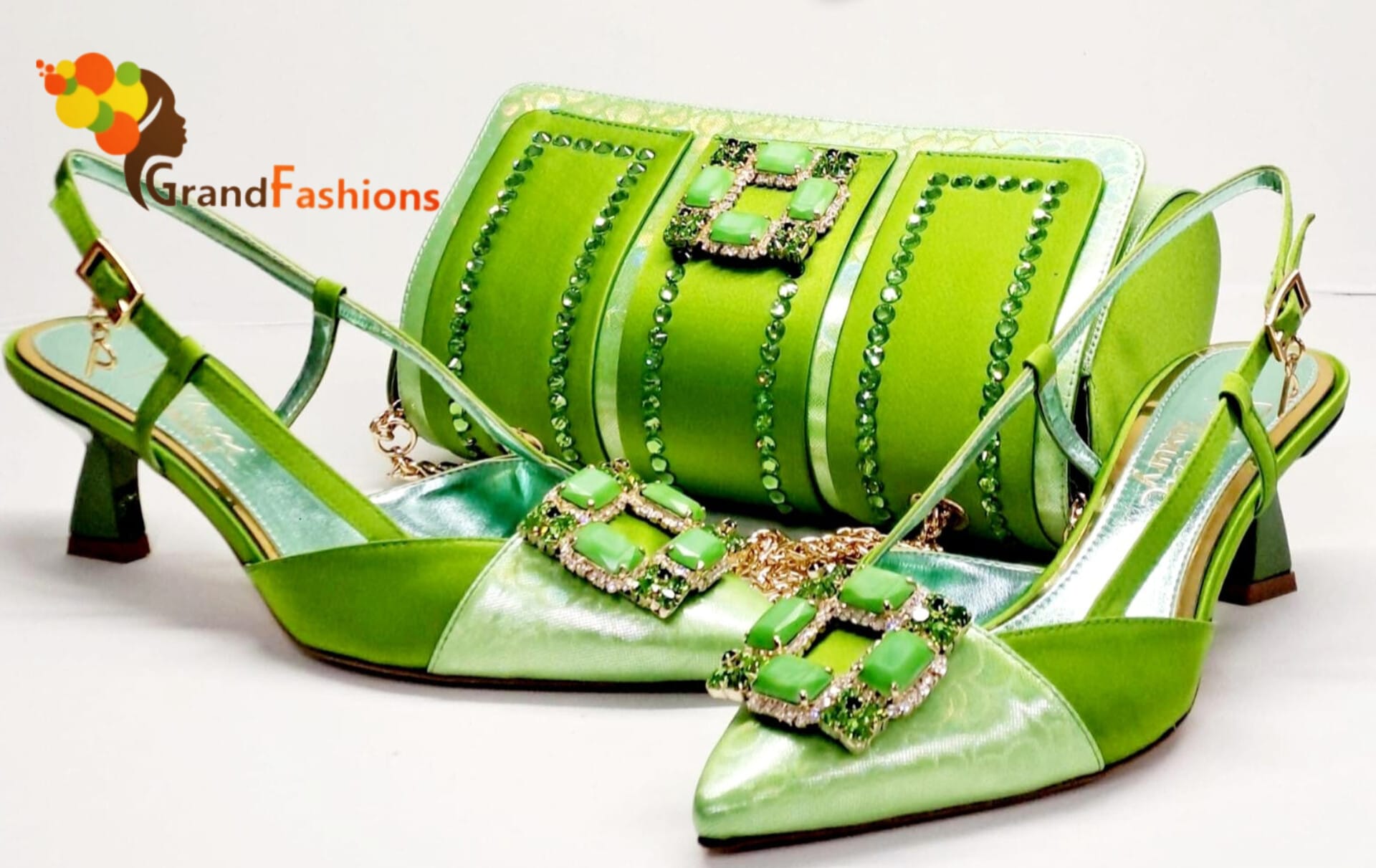 Queen Halifax Italian Designer Luxury Shoe with matching purse set