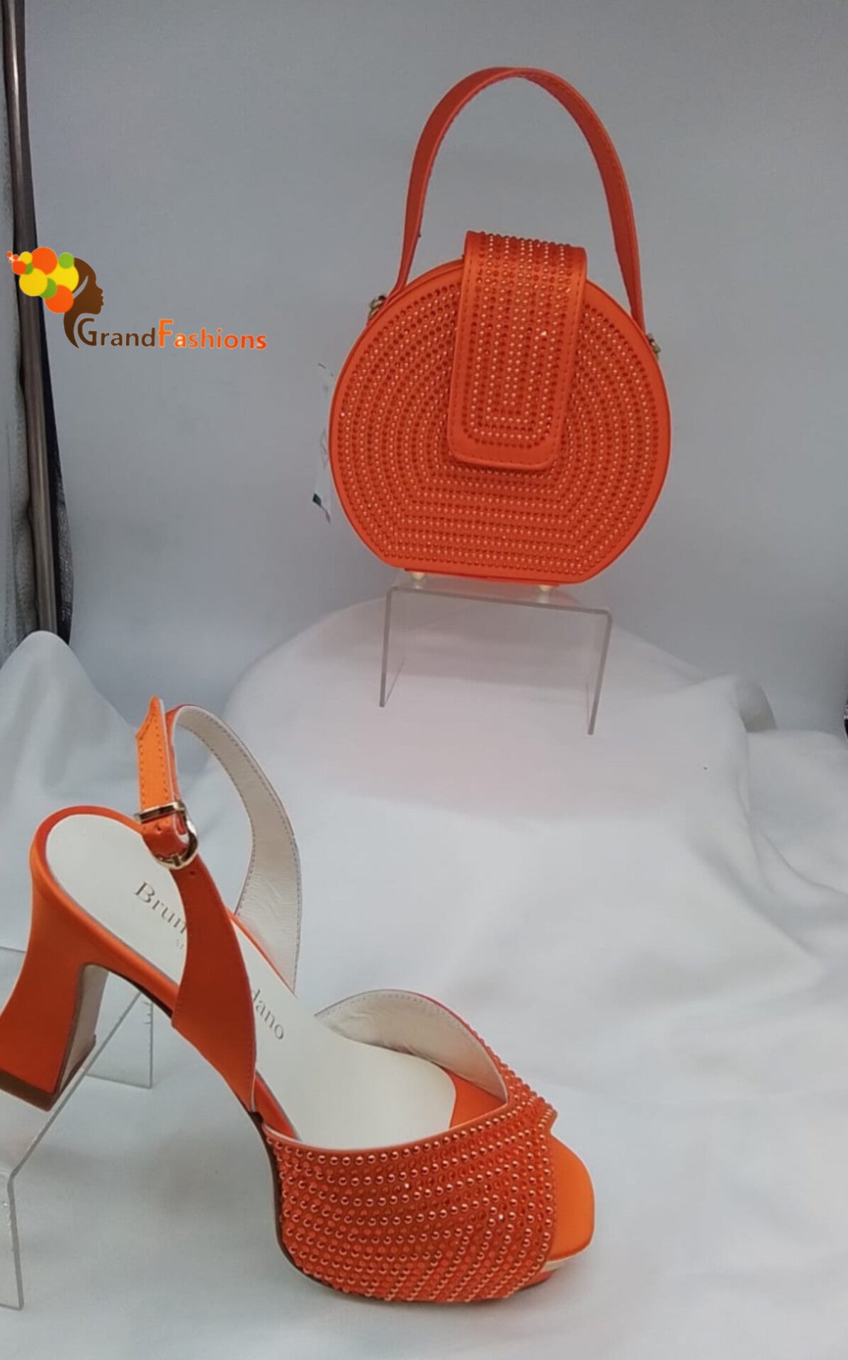 Queen Nanzo Women's Italian Designer Shoe with matching purse