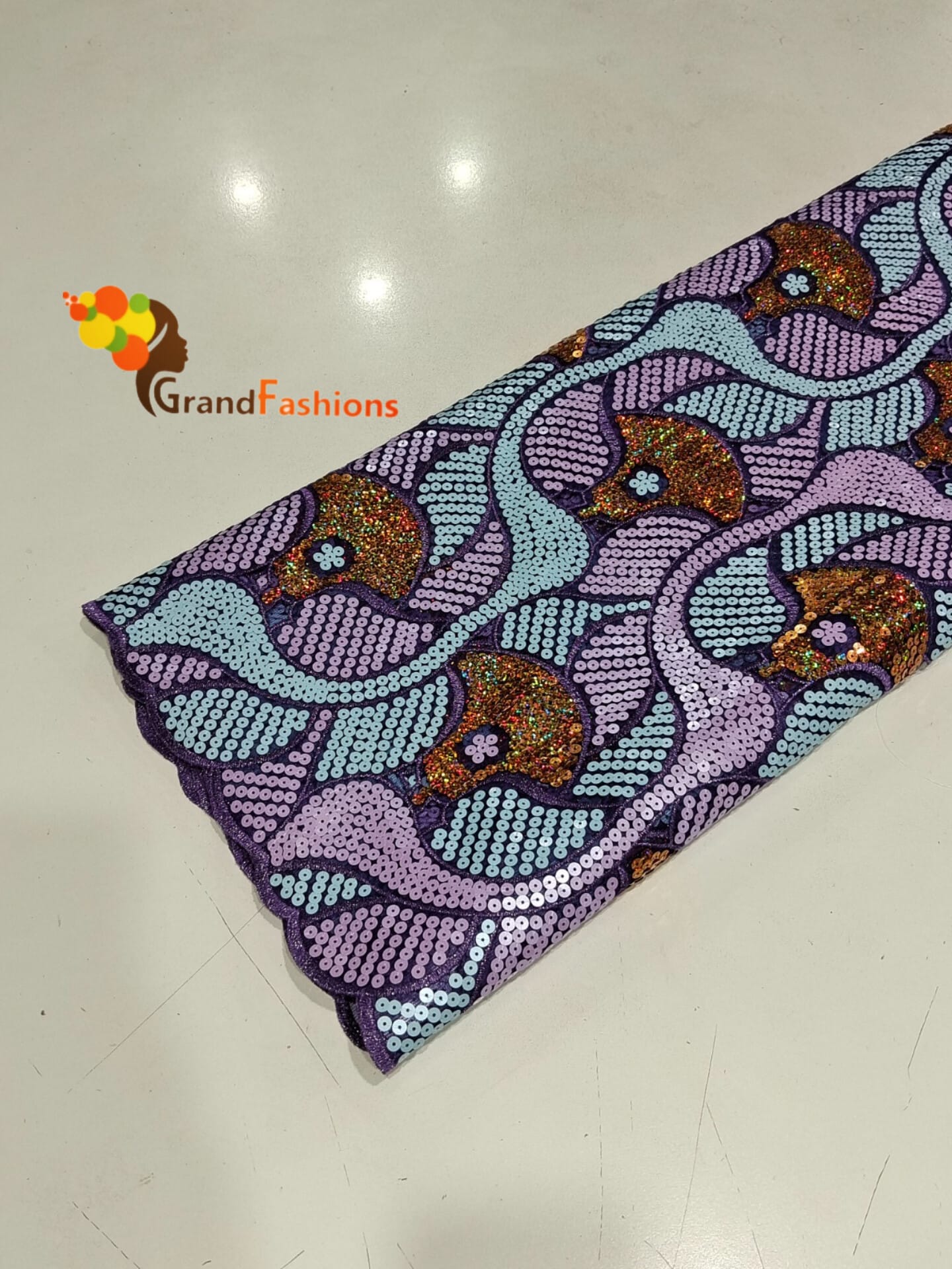 Queen Mojisola Women's Preminum Sequence Lace.