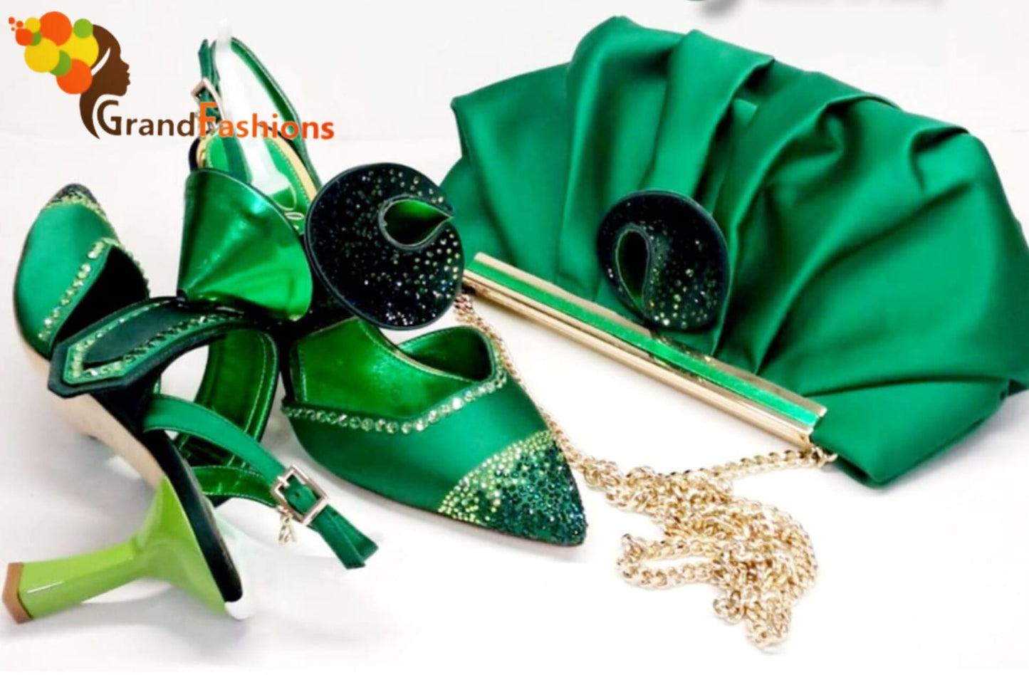 Queen Sudan Italian Designer Luxury Shoe with matching purse set