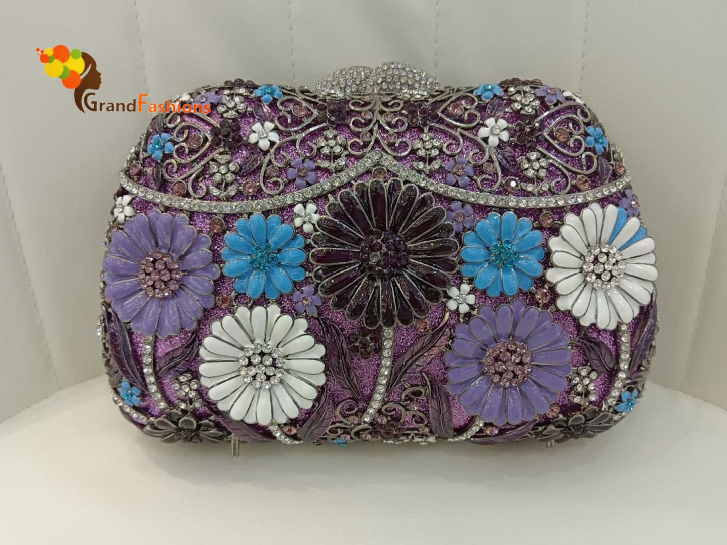 Queen Madison Luxury Women's AAA Rhinestone Evening Clutch