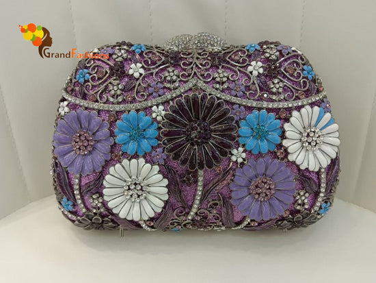 Queen Madison Luxury Women's AAA Rhinestone Evening Clutch