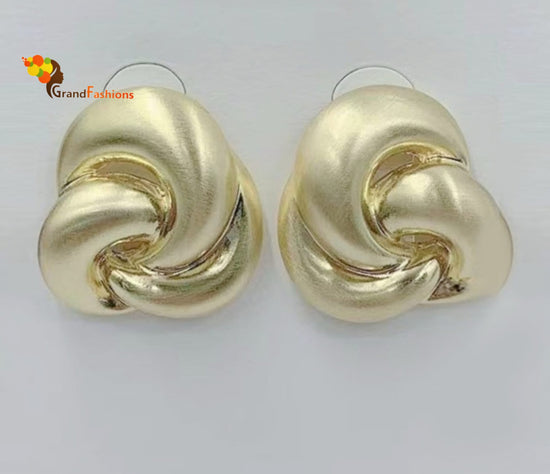 Queen Ola Preminum Gold Earrings