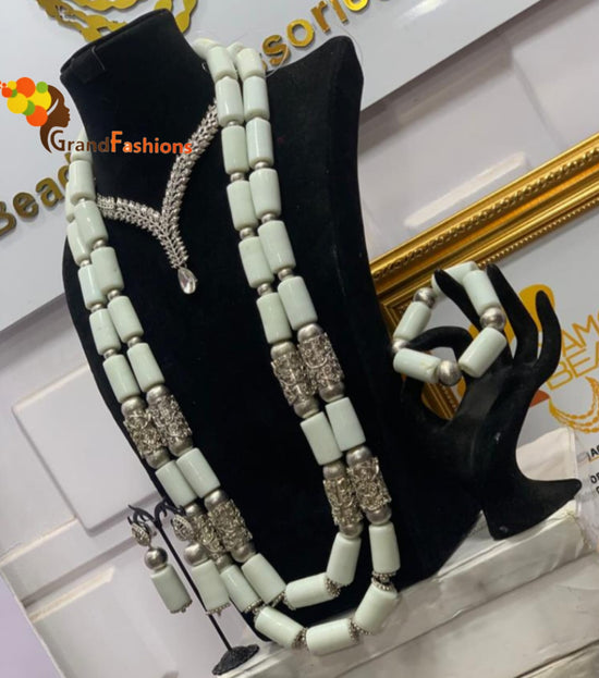 Queen Latifah Coral Beads Set