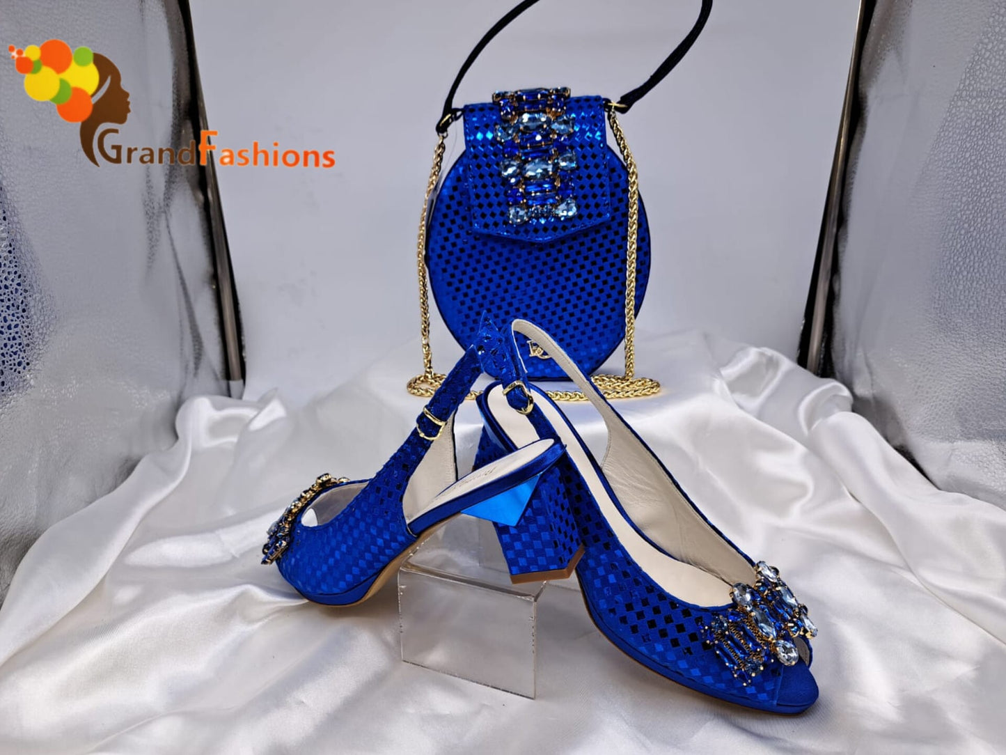 Queen Anastasia Women's Italian Shoe & Purse Set