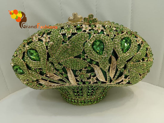 Queen Gianna Luxury Women's AAA Rhinestone Evening Clutch