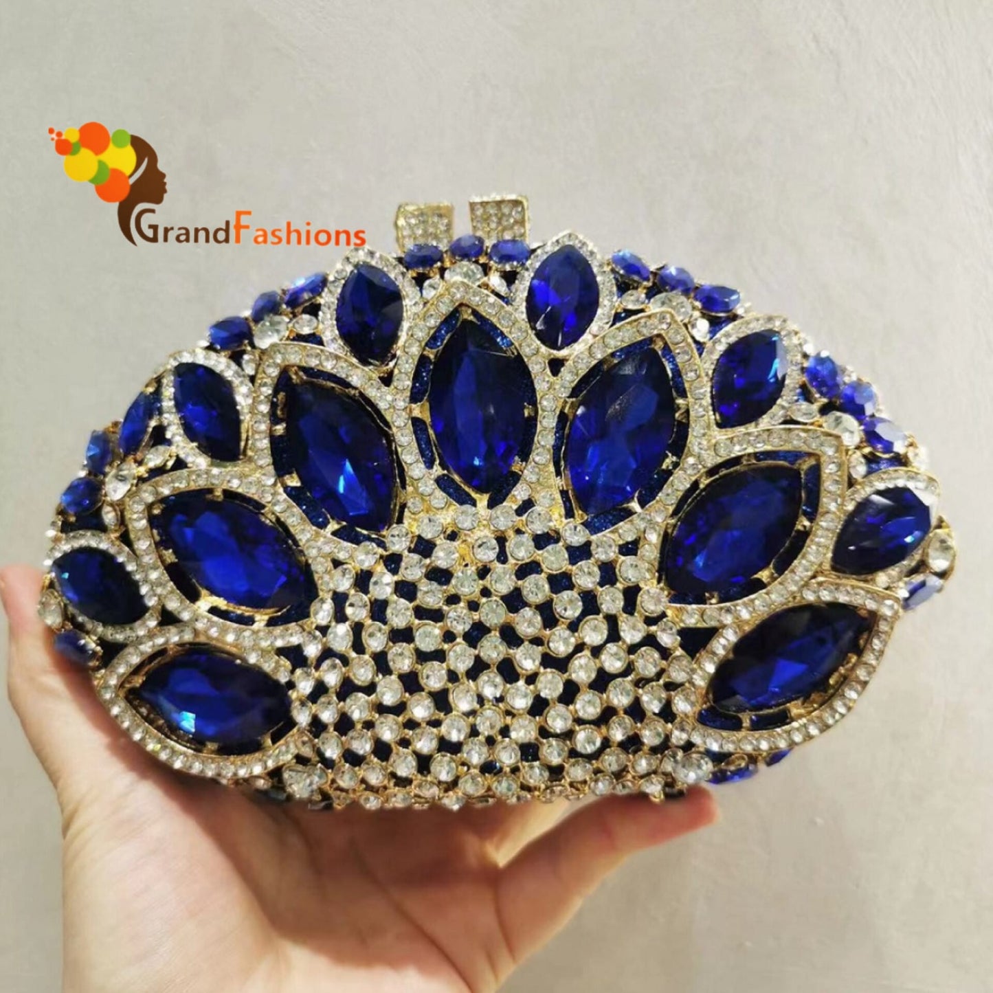 Queen Nova Luxury Women's AAA Rhinestone Evening Clutch