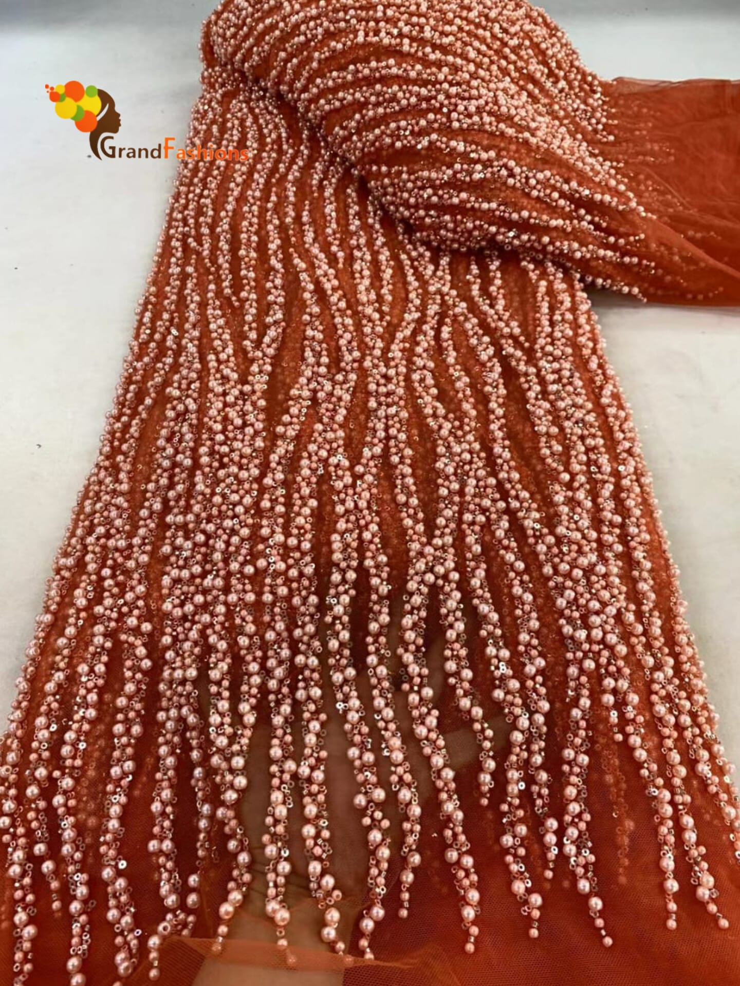 Queen Cleopatra Women's Luxury French Beaded Sequence Lace