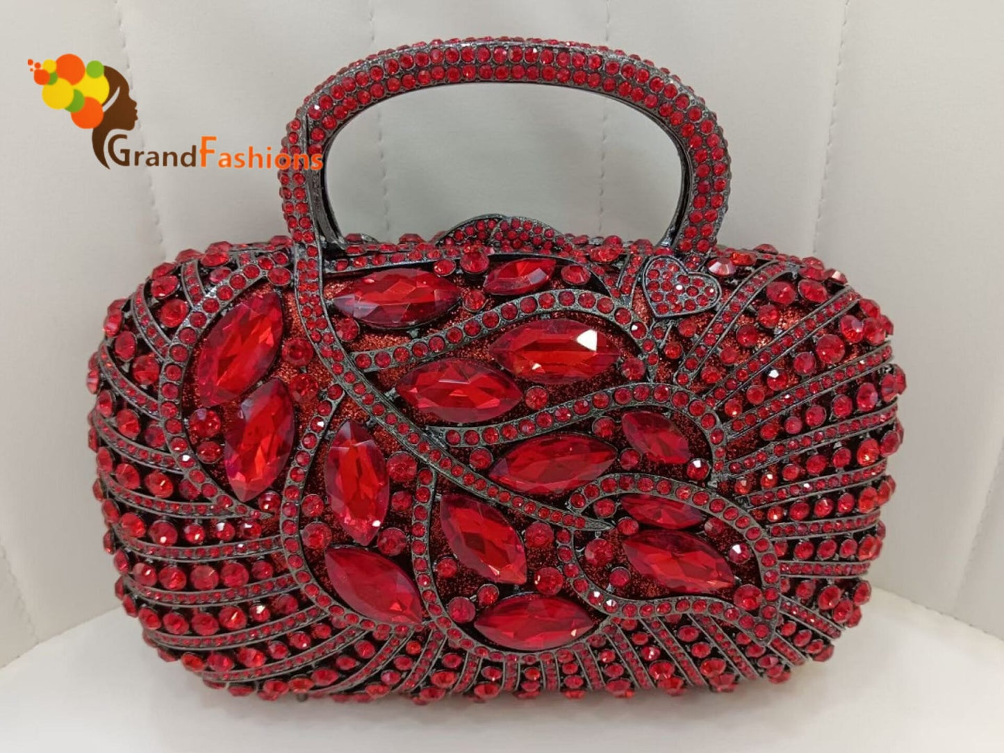 Queen Ruby Luxury AAA Rhinestone Evening Purse