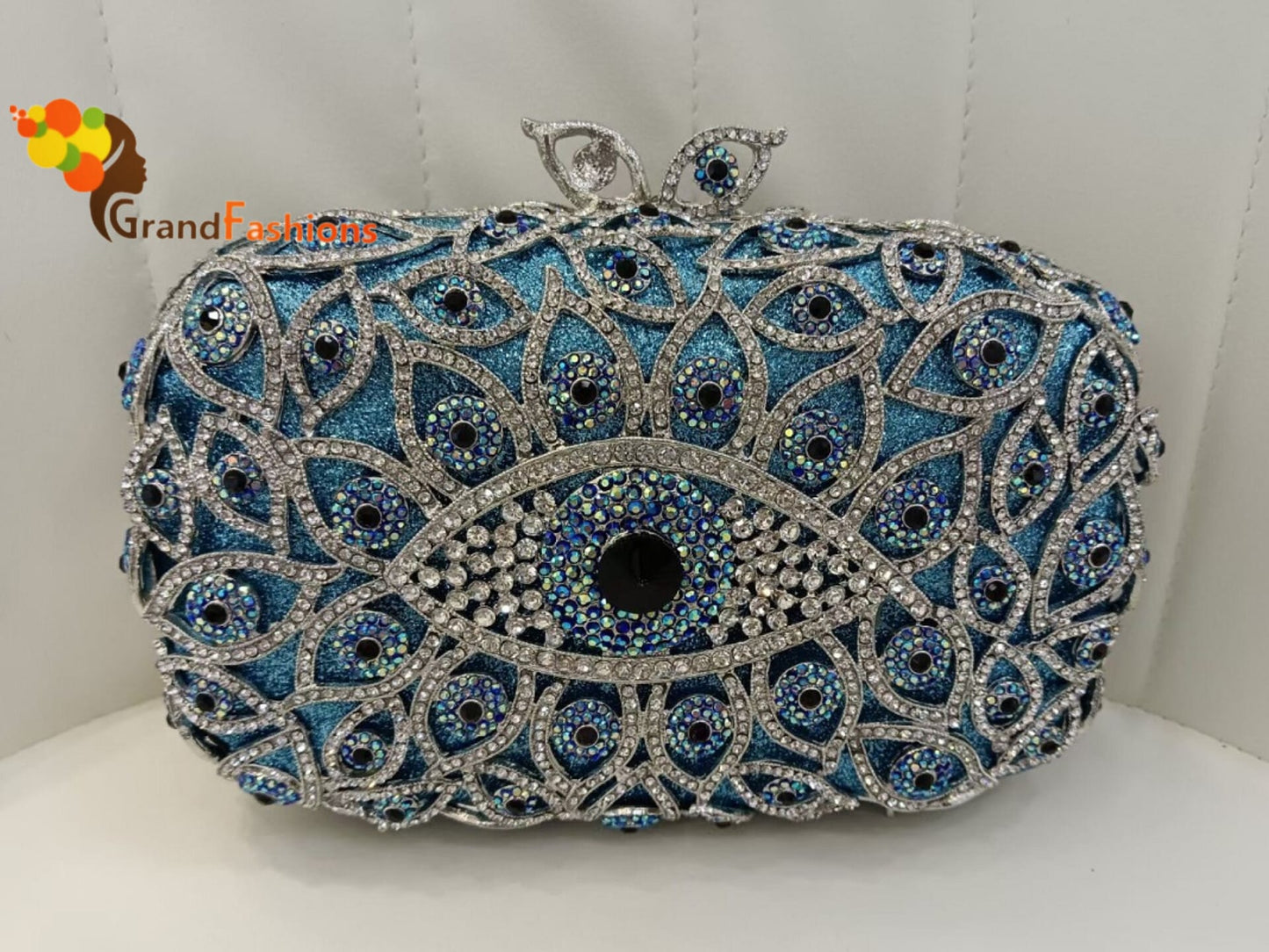 Queen Avery Luxury Women's AAA Rhinestone Evening Clutch