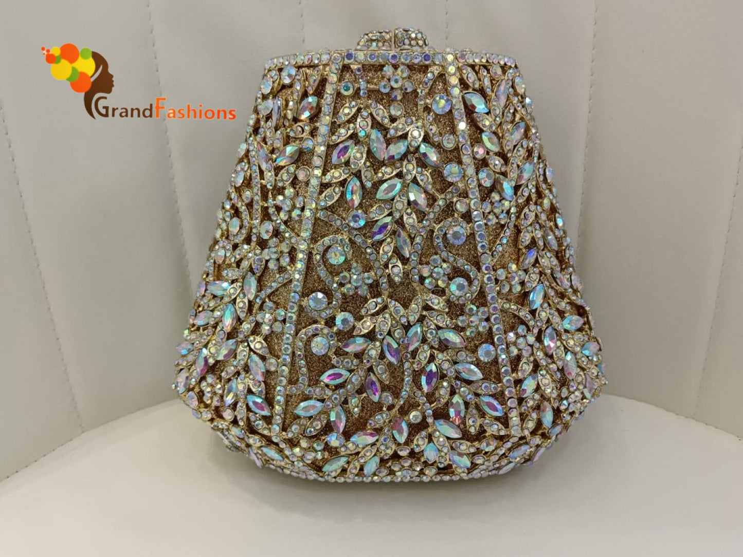 Queen Sandra Luxury Women's AAA Rhinestone Cupcake Evening Clutch