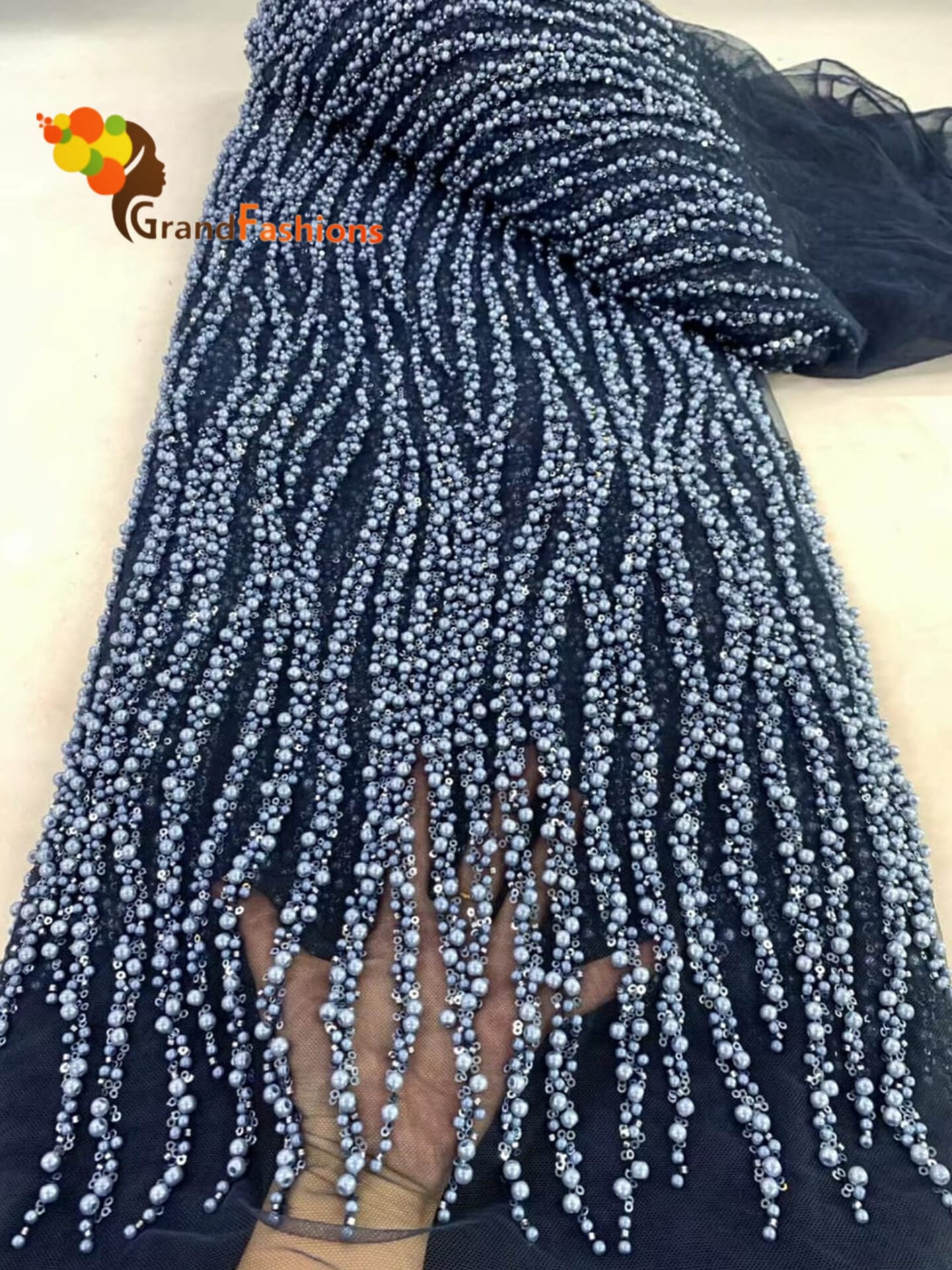 Queen Cleopatra Women's Luxury French Beaded Sequence Lace