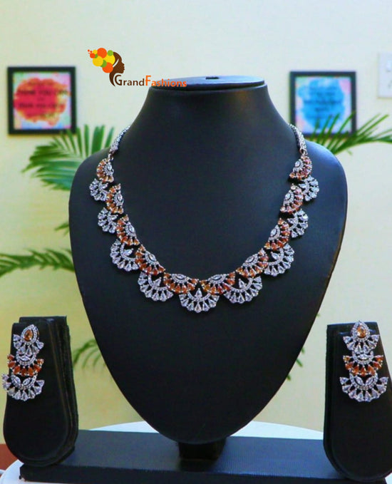 Queen Aminah Luxury Crystal Jewelry Set with Gemstone